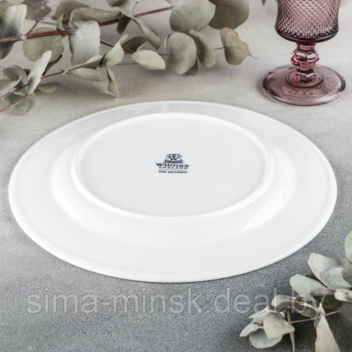 Тарелка фарфоровая обеденная Wilmax Stella Pro, d=27 см, цвет белый - фото 4 - id-p177058063