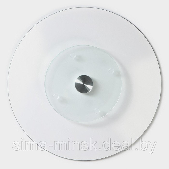 Подставка стеклянная для торта вращающаяся Доляна «Марбл», d=32 см, цвет белый - фото 7 - id-p210194160