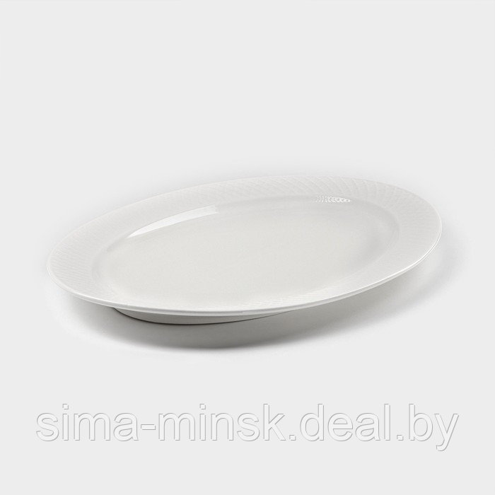 Блюдо фарфоровое овальное «Юлия Высоцкая», 36×25,5 см, цвет белый - фото 2 - id-p214822329