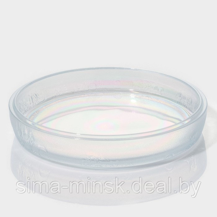 Набор стеклянных тарелок «Космос», 4 предмета: 2 тарелки 18,5×5,5 см, 2 тарелки 19,8×3,5 см, цвет - фото 2 - id-p216678269