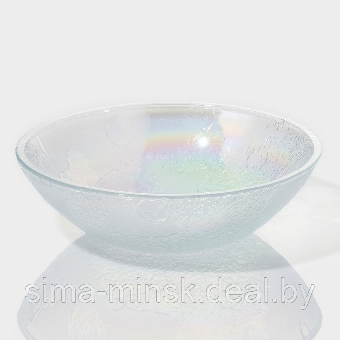 Набор стеклянных тарелок «Космос», 4 предмета: 2 тарелки 18,5×5,5 см, 2 тарелки 19,8×3,5 см, цвет - фото 3 - id-p216678269