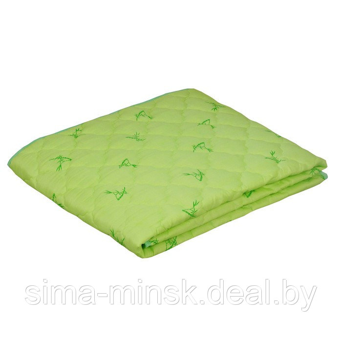 Одеяло, размер 172×205±2 см, бамбуковое волокно, салатовый - фото 1 - id-p216723120