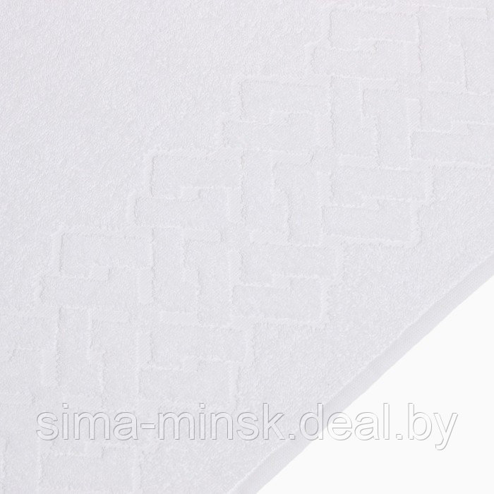 Полотенце махровое Baldric 100Х150см, цвет белый, 350г/м2, 100% хлопок - фото 3 - id-p201266793