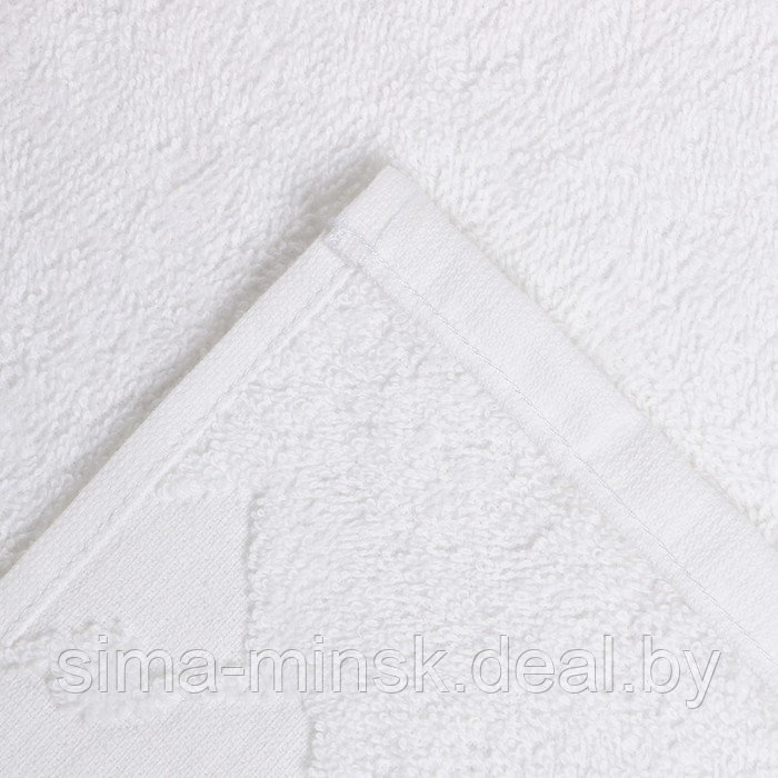 Полотенце махровое Baldric 100Х150см, цвет белый, 350г/м2, 100% хлопок - фото 4 - id-p201266793