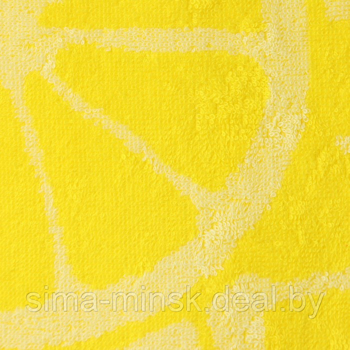 Полотенце махровое Lemon color, 100х150 см, цвет жёлтый - фото 2 - id-p126206472