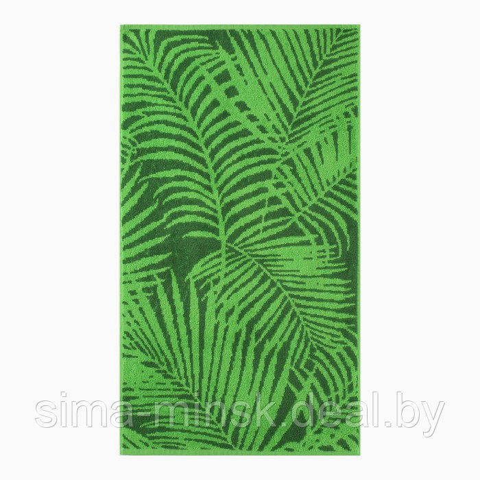 Полотенце махровое Tropical color, 100х150 см, цвет зелёный - фото 1 - id-p206435668