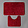 Набор ковриков для ванной и туалета Доляна «Галька, ракушки», 2 шт: 40×50, 50×80 см, цвет бордовый, фото 5