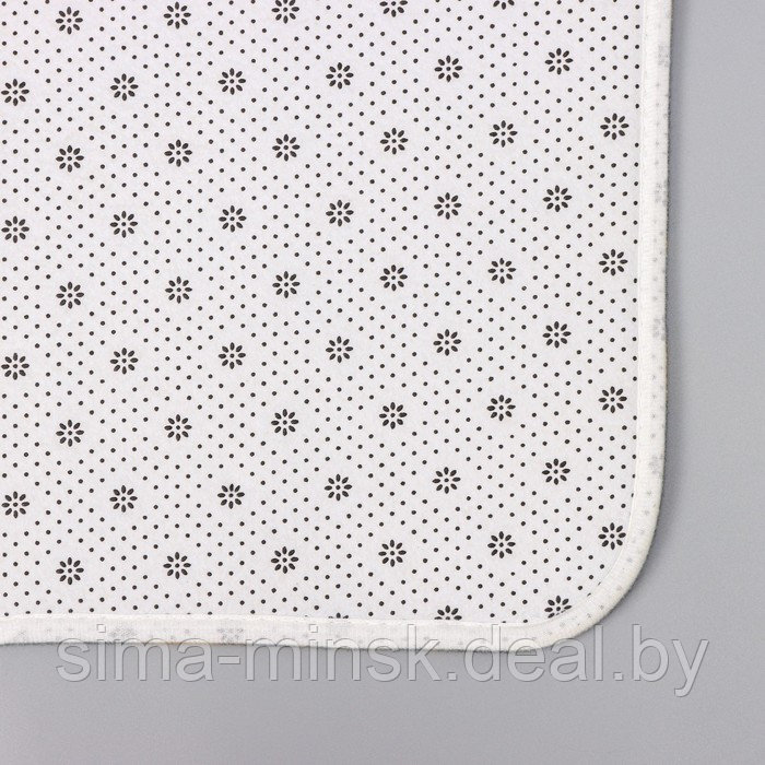 Набор ковриков для ванной и туалета Доляна «Мрамор», 2 шт: 79×50, 50×39 см, цвет серый - фото 4 - id-p187476989