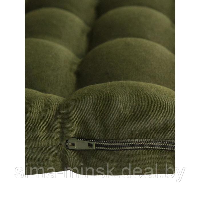 Подушка на сиденье, размер 40х40 см, цвет хаки - фото 3 - id-p199904115