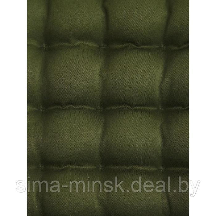 Подушка на сиденье, размер 40х40 см, цвет хаки - фото 4 - id-p199904115