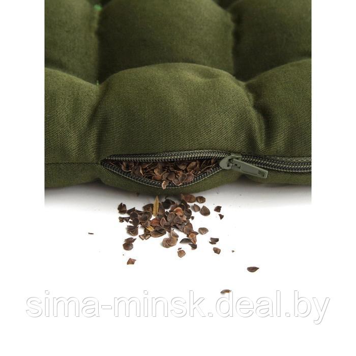 Подушка на сиденье, размер 40х40 см, цвет хаки - фото 5 - id-p199904115