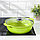Кастрюля-жаровня Trendy style, 3 л, стеклянная крышка, антипригарное покрытие, цвет зелёный, фото 5