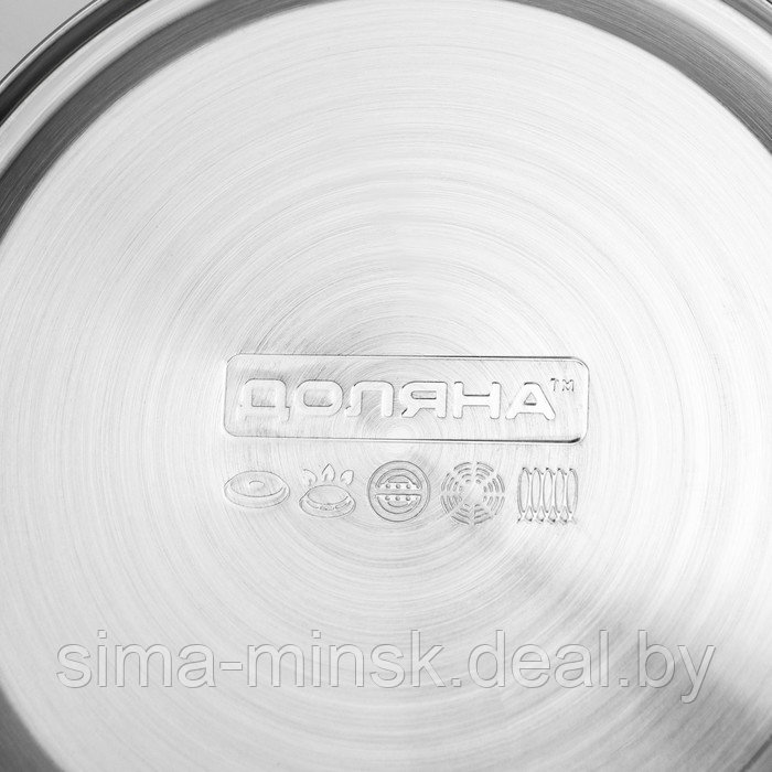 Чайник со свистком из нержавеющей стали Доляна «Горошек», 2,8 л, цвет хромированный - фото 8 - id-p163099505