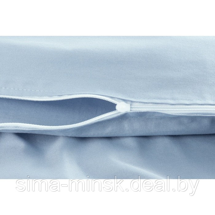 Пододеяльник евро «Моноспейс», размер 200х220 см, цвет серо-голубой - фото 2 - id-p216726832