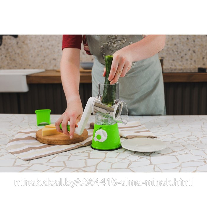 Овощерезка механическая Доляна Mandoline Slicer, цвет МИКС - фото 5 - id-p128371127