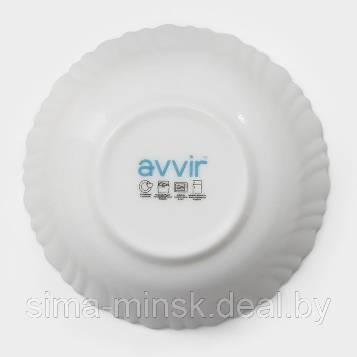Сервиз столовый Avvir «Дива», 18 предметов: 6 тарелок d=17,5 см, d=23 см, d=16,5 см, стеклокерамика, цвет - фото 3 - id-p213948580