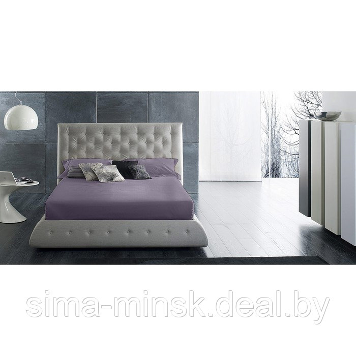 Простыня Satin Luxe, размер 150x215 см, цвет драгоценный аметист - фото 1 - id-p216727659