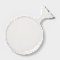 Блюдо фарфоровое сервировочное Magistro «Бланш.Рыбка», 28×20 см, цвет белый