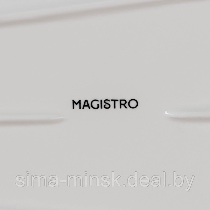 Блюдо фарфоровое Magistro «Бланш», 30×14×4,5 см, цвет белый - фото 5 - id-p216673721