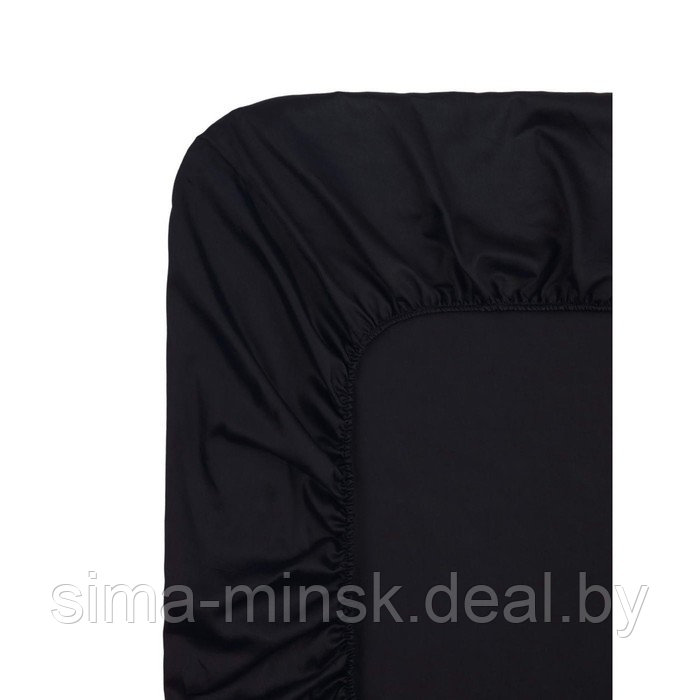 Простыня «Мармарис», размер 160х200х30 см, цвет чёрный - фото 2 - id-p216727694
