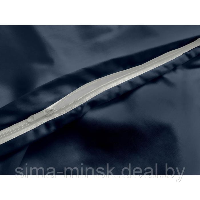 Пододеяльник Satin Luxe, размер 145х210 см, цвет темно-синий - фото 2 - id-p216726989