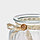 Банка стеклянная для сыпучих продуктов с керамической крышкой Доляна «Ёжик в золотом», 600 мл, фото 4