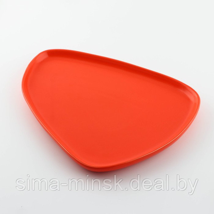Тарелка нестандартной формы «Оранжевая», 28 х 22 см - фото 2 - id-p164787393
