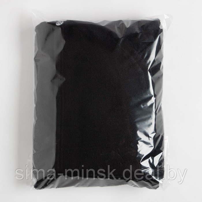 Набор для сауны Экономь и Я:полотенце-парео 68*150см + чалма, цв.черный, 100%хл, 320 г/м2 - фото 9 - id-p178340854