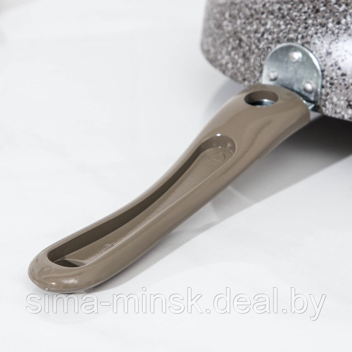 Сковорода Onyx, d=26 см, съёмная ручка, стеклянная крышка, антипригарное покрытие, цвет серый - фото 6 - id-p140451386