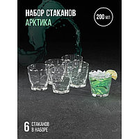 Набор стаканов для напитка «Арктика», 200 мл, 6 шт