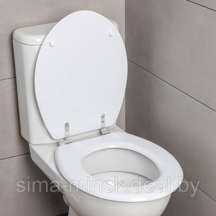 Сиденье для унитаза, 45×35×5 см, цвет белый - фото 3 - id-p206453922