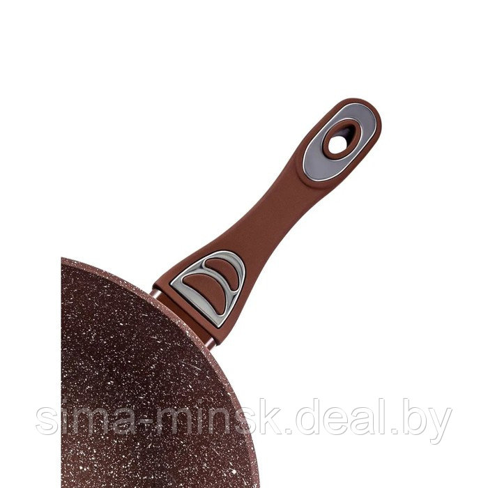 Сковорода BK-7845, d=26 см глубокая, ручка Soft touch, чёрный шоколад - фото 6 - id-p216669169