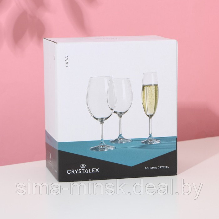 Набор бокалов для шампанского «Лара», 220 мл, 6 шт - фото 5 - id-p199565845