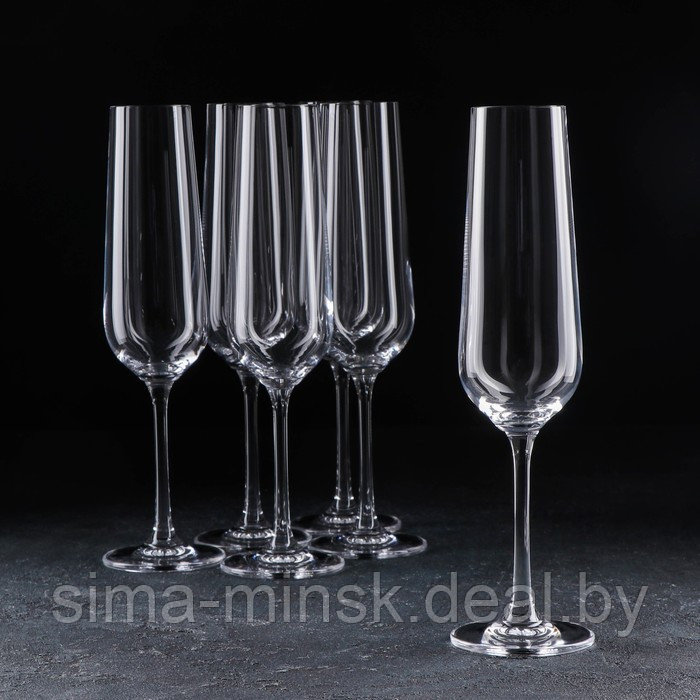Набор бокалов для шампанского Strix, 200 мл, 6 шт - фото 1 - id-p199903839