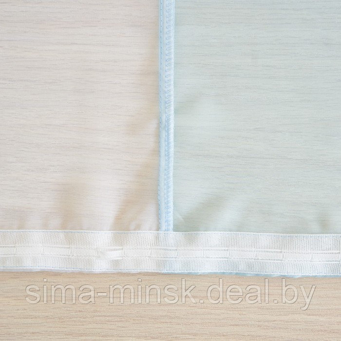 Комплект штор для кухни Лидия 250х160 см, голубой, пэ 100% - фото 5 - id-p199906422