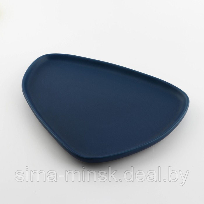 Тарелка нестандартной формы «Тёмно-синяя», 28 х 22 см - фото 2 - id-p164787026