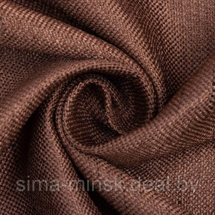 Штора портьерная Этель «Классика» цвет коричневый, на шторн.ленте 130х300 см,100% п/э - фото 4 - id-p180255278