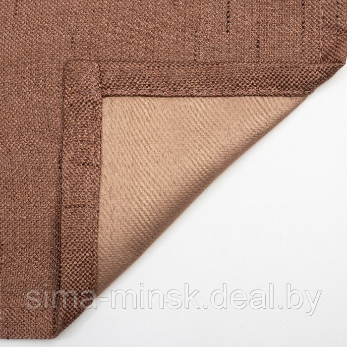 Штора портьерная Этель «Классика» цвет коричневый, на шторн.ленте 130х300 см,100% п/э - фото 5 - id-p180255278