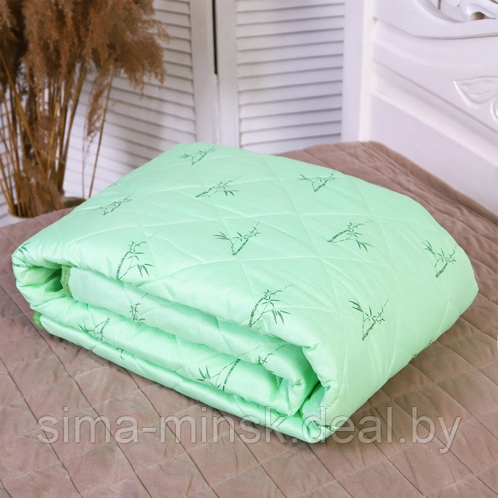 Одеяло Бамбук облегченное, 140х205 см, вес 860гр, микрофибра 150г/м, 100% полиэстер - фото 1 - id-p216723089