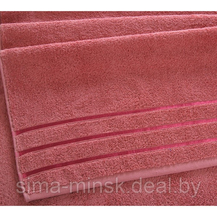 Маxровое полотенце «Мадейра», размер 70x140 см, цвет терракот - фото 1 - id-p216684090