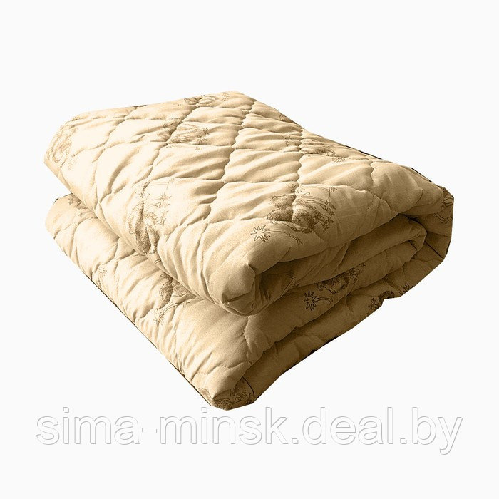 Одеяло многоигольная стежка Верблюжья шерсть 140х205 см 150 гр, пэ, конверт - фото 1 - id-p199904396