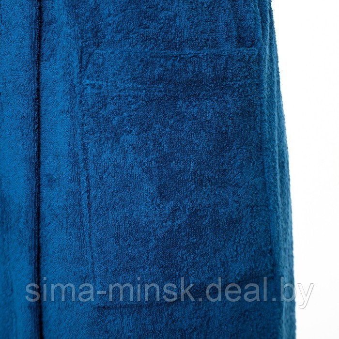 Халат махровый мужской «Глава семьи», размер 56-58, цвет синий - фото 10 - id-p216721506