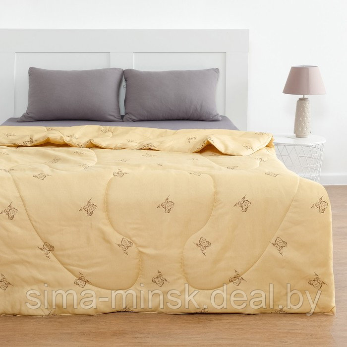 Одеяло Овечья шерсть 172x205 см, полиэфирное волокно 200 гр/м, пэ 100% - фото 1 - id-p199904958