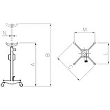 Werther W160 (OMA609) Трансмиссионная стойка, г/п 10000 кг., фото 3