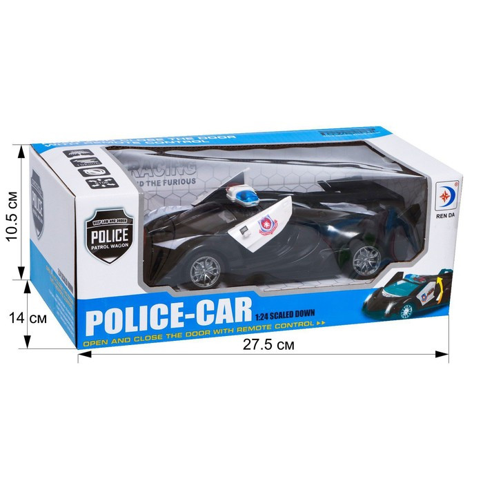 Машина радиоуправляемая «Полиция», свет, открываются двери, работает от батареек - фото 5 - id-p184879939