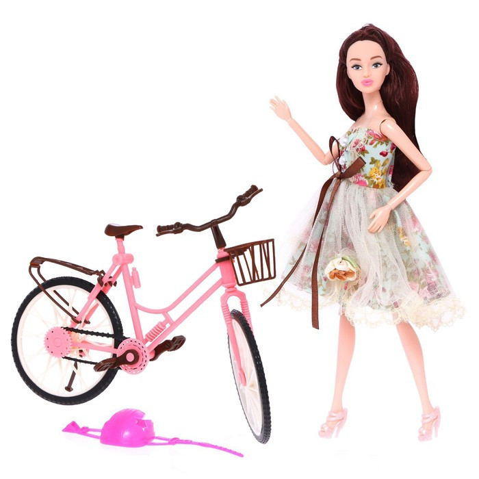 Кукла-модель шарнирная «Нежные мечты» с велосипедом - фото 3 - id-p180502035