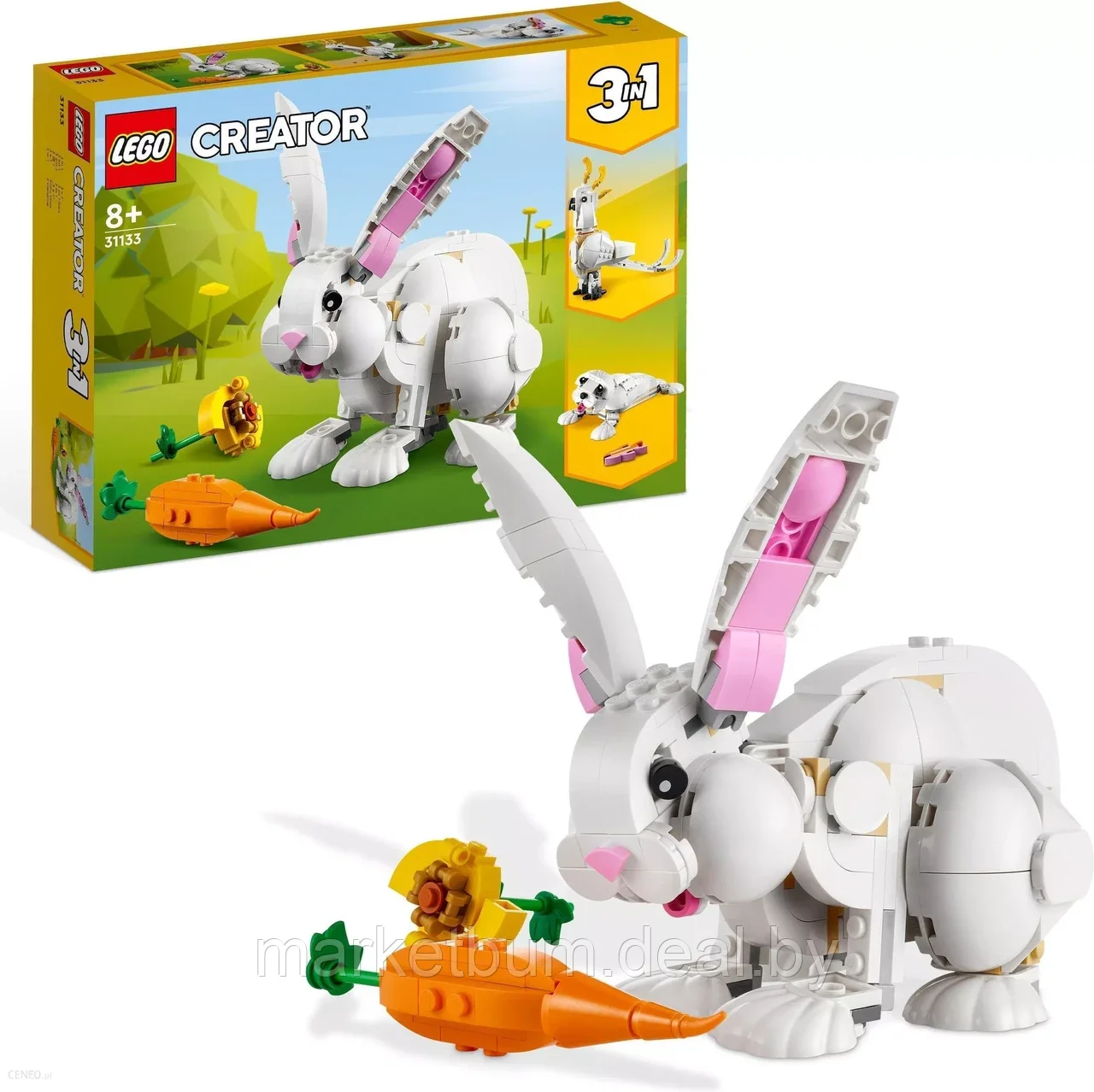 Конструктор LEGO Creator 31133, «Белый кролик 3 в 1» - фото 1 - id-p216780057