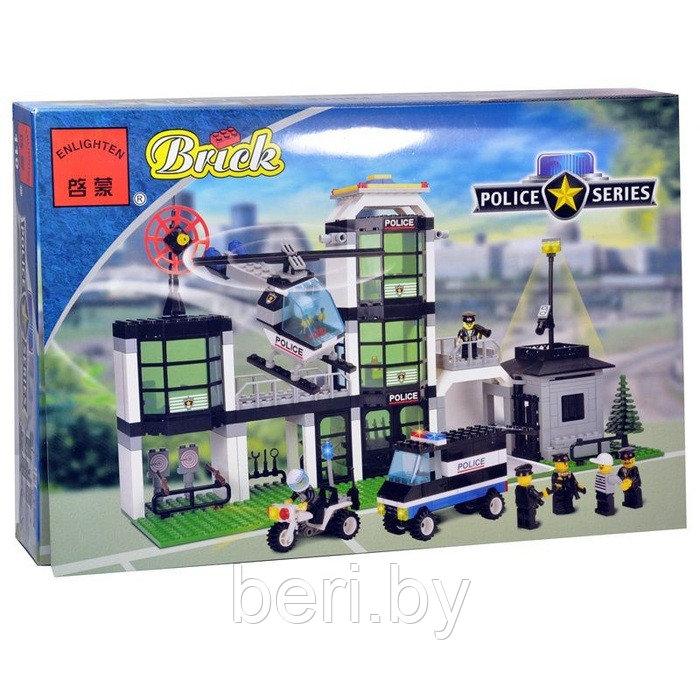 Конструктор Brick (Брик) 110 Полицейский участок 430 деталей аналог LEGO - фото 1 - id-p30870799