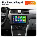 Штатная магнитола 9″ Android для Skoda Rapid 2012-2020 2/32Gb AHD CarPlay и Android Auto, фото 3