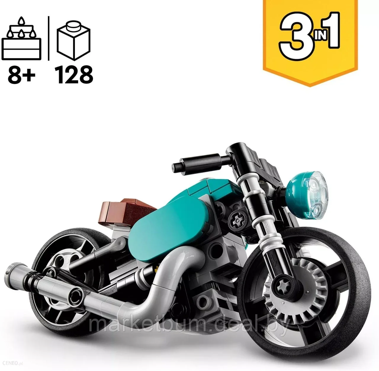 Конструктор LEGO Creator 31135, «Винтажный мотоцикл 3 в 1» - фото 3 - id-p216781831